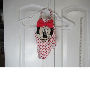 Disney White and red poka dot Minnie Mouse Swim suite